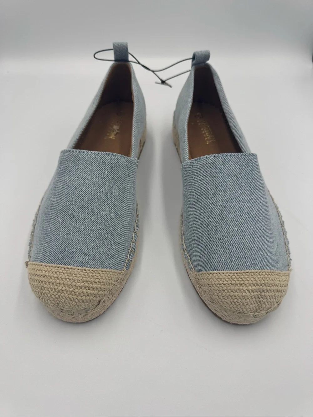 Magellan Outdoors Chambray Espadrille Slip On Flats Women’s Size 9 Blue New